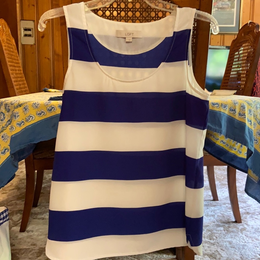 EUC Ann Taylor Loft silk sleeveless blouse